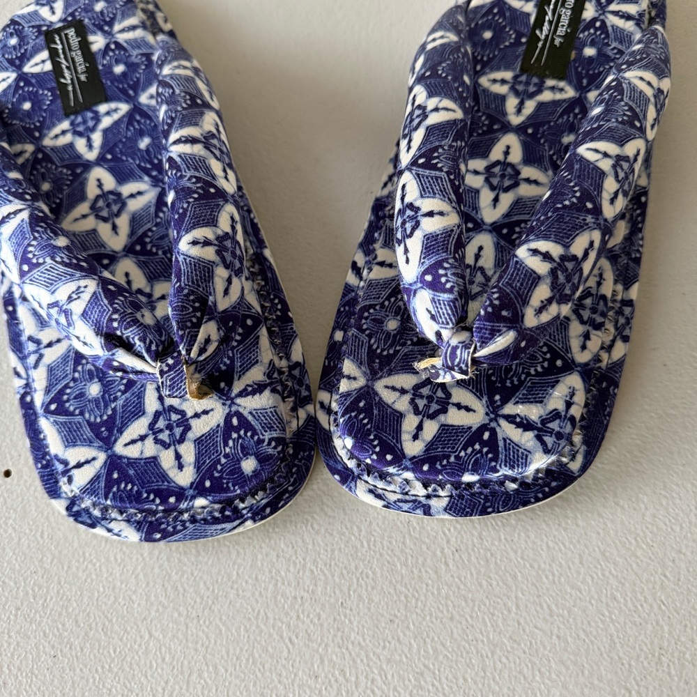 Pedro Garcia + Raquel Allegra Kaname Kimono floral Tie Dye Flip Flop Sandals 39